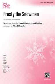 Frosty the Snowman SATB choral sheet music cover Thumbnail